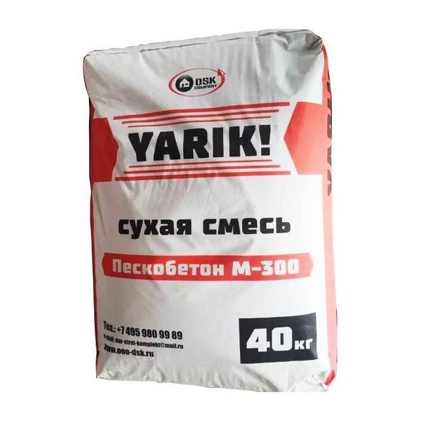Пескобетон м300 Ярик 40кг